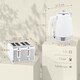 image 7 of HOMCOM 1.7L 3000W Quick Boil Kettle and 4 Slice Toaster Set Crumb Tray White