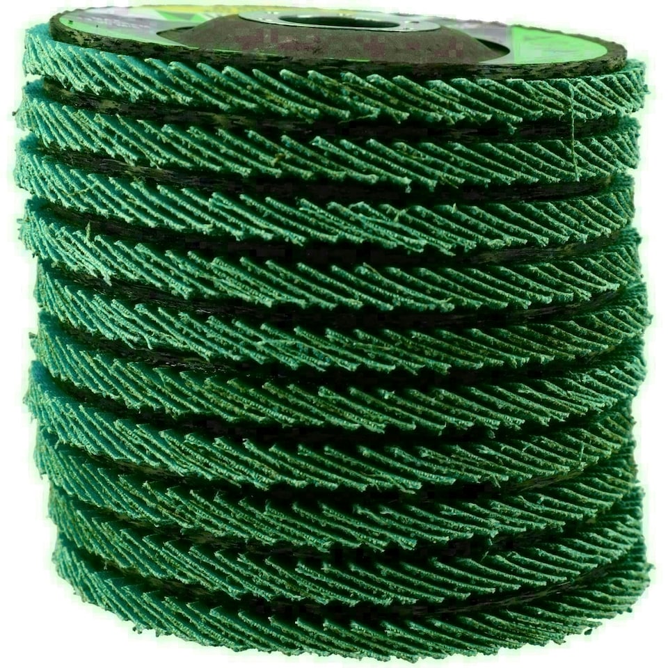 image 1 of 40 Grit Zirconium Flap Discs for Sanding Grinding Removal 4-1/2" Grinder 10pc