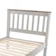 image 3 of Corona Solid Pine Single Bedstead - Antique Wax or Grey Wax Finish with Solid Wood Slats | Grey | Grey | Single | 1