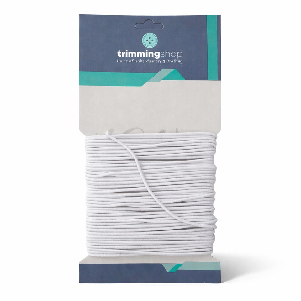 image 1 of 1mm Round Elastic Cord, Soft Durable and Stretchable Material - 25 Metres