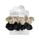 image 1 of Large Scrunchie Two-Pack - Black & Caramel