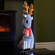 image 6 of 60cm Infinity Standing Christmas Reindeer with Metal Base, White and Red LEDs