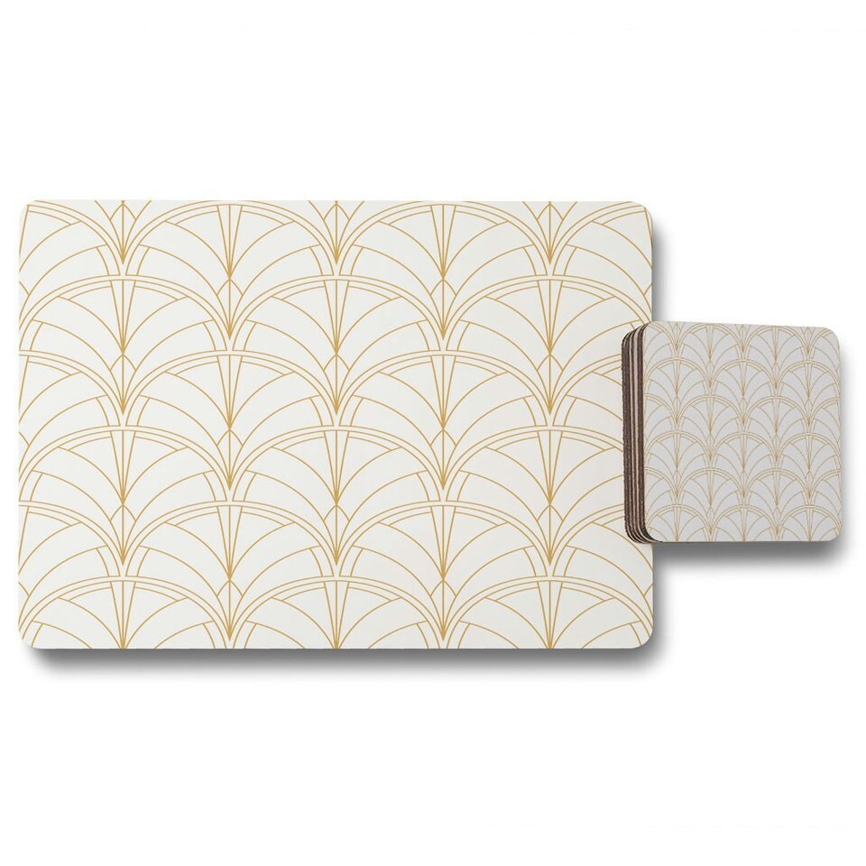 image 1 of Vintage minimalistic (Placemat & Coaster Set)