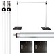 image 1 of Portable Pipe & Drape Frame, Backdrop Stand Set for Weddings - 4m x 8m