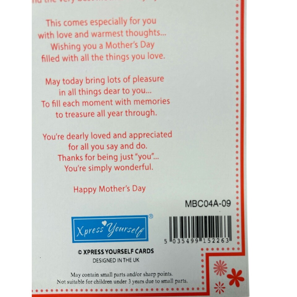 image 1 of To A Special Nanna Pink Heart Design Mother's Day Boxed Card