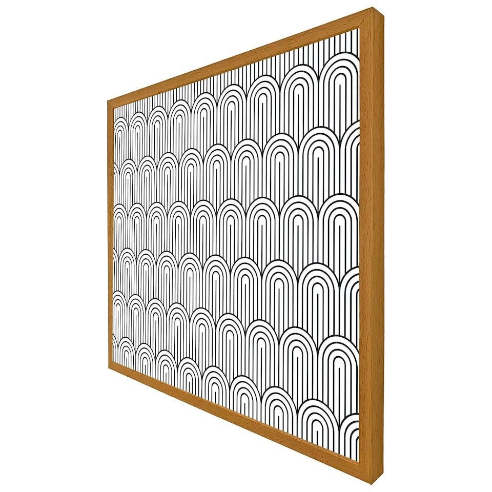 image 1 of Geometric curves (Picture Frame) Grey | M