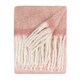 image 3 of Furn Cozy Woven Tasselled Throw | Pink | Pink | 1