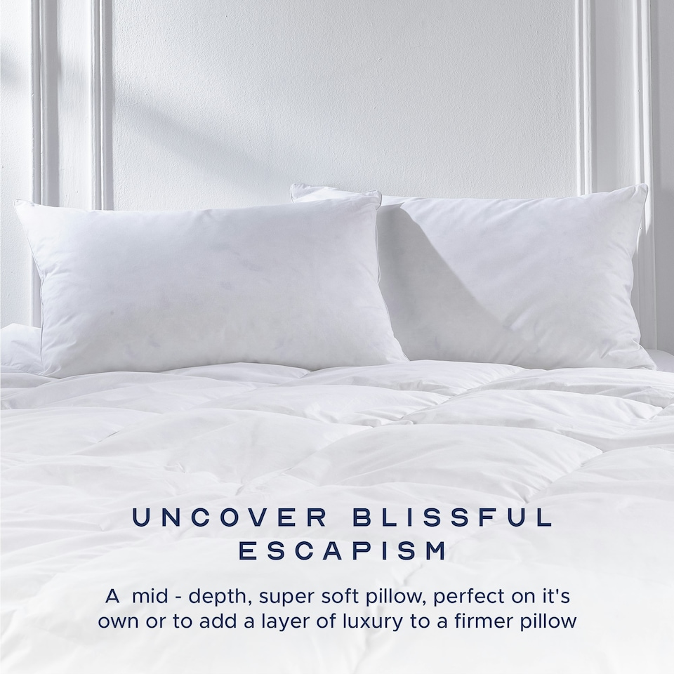 image 1 of Snuggledown Goose Feather And Down Pillow, Medium Support, 1 Pack | White