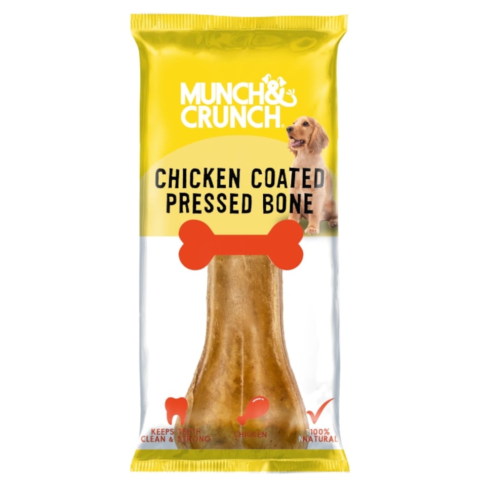 Munch & Crunch Chicken Coated Bones  - Chicken Coated Pressed Bone x 24