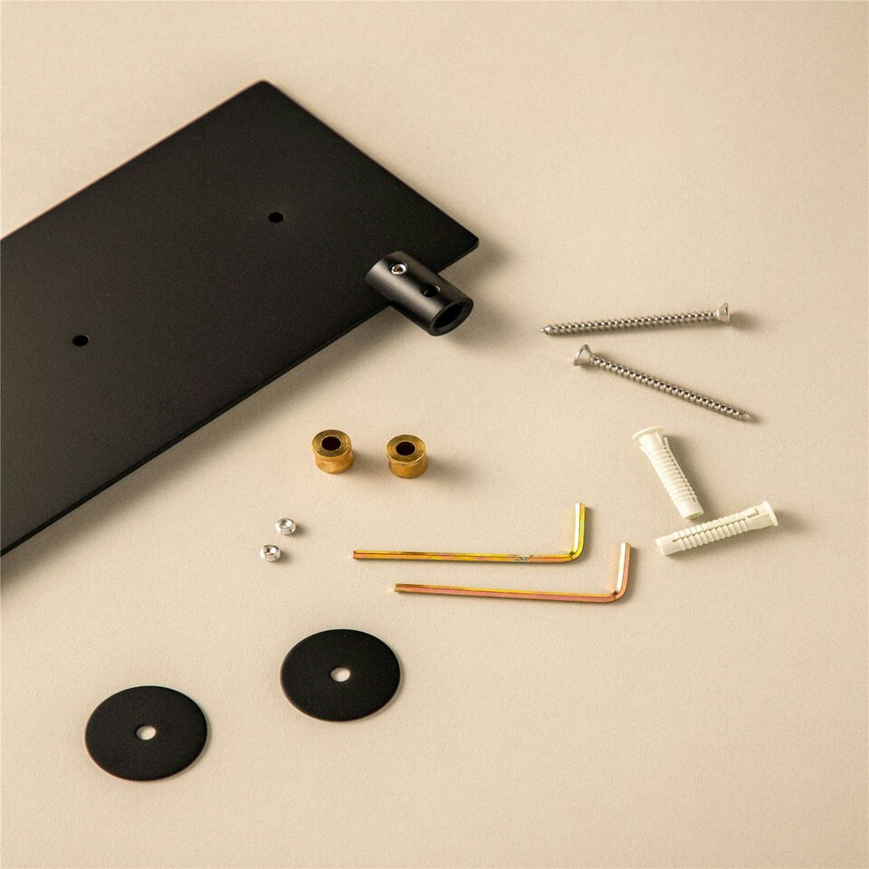 image 1 of Cosmic Shelf w/ Screws & Durable Stainless Steel for Bathroom,Matt Finish Black N/A