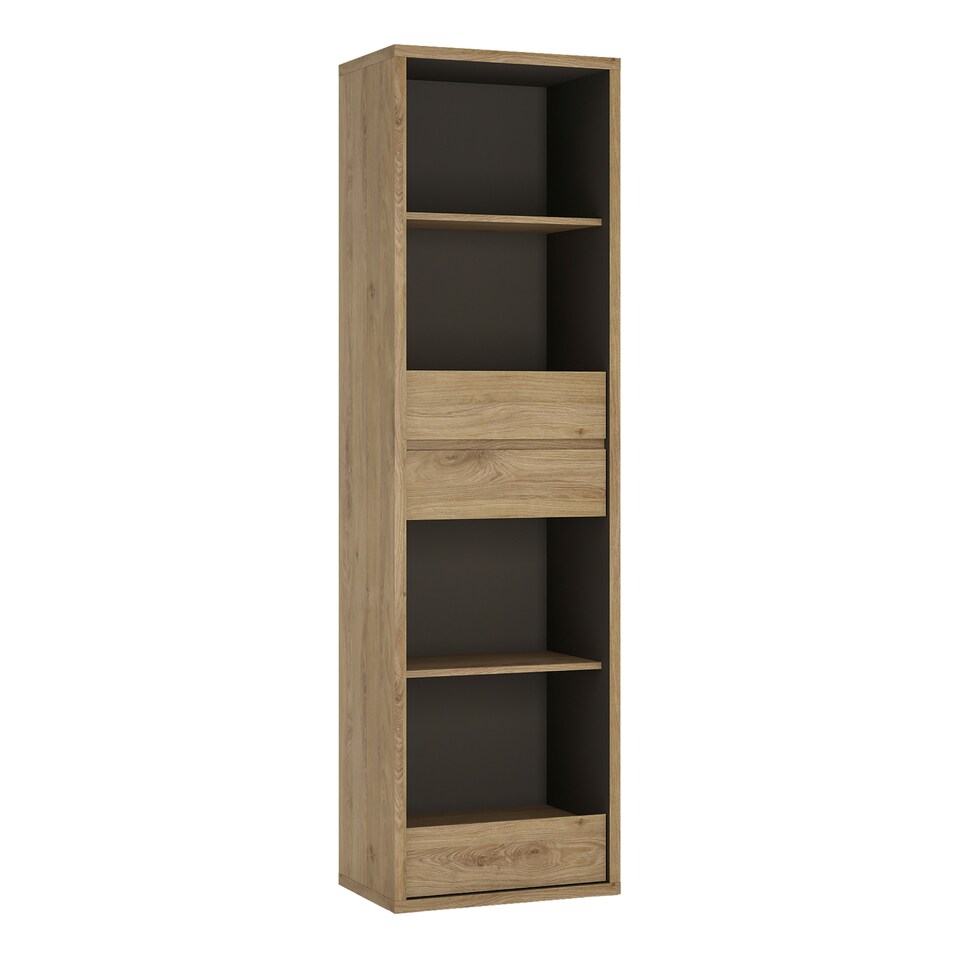 image 1 of Shetland Tall Narrow 3 Drawer Bookcase