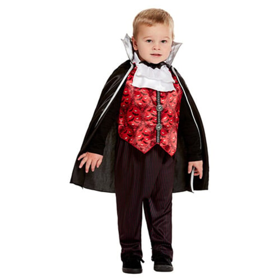 image 1 of Vampire Fancy Dress Costume Unisex Toddler Age 3-4