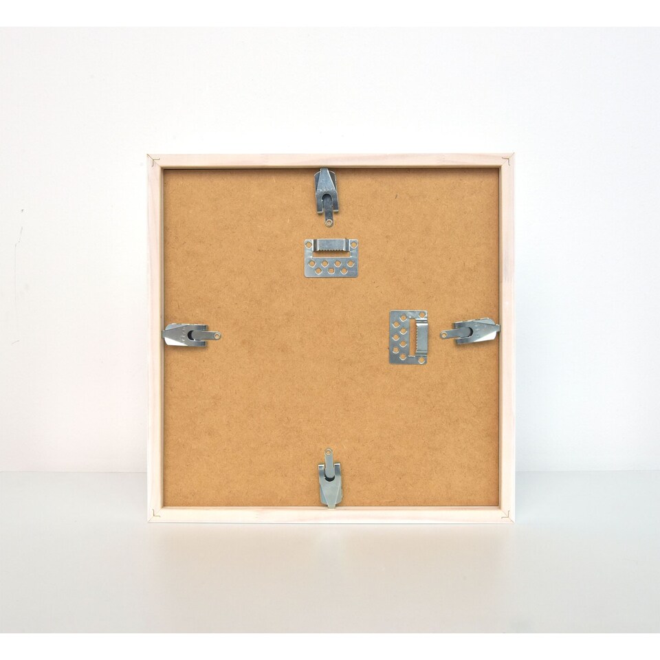 image 1 of Nielsen Vinyl Record Frame - White Wood Frame - Shatterproof Glazing - White - 31.4x31.6cm