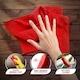 image 4 of Microfibre Cleaning Cloth 40x40cm Super Absorbent Lint Free Microfiber Cloths Cleaning for Home, Kitchen, Mirrors, Car - Pack of 20