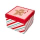 image 1 of Gingerbread Christmas Square Gift Box 16cm