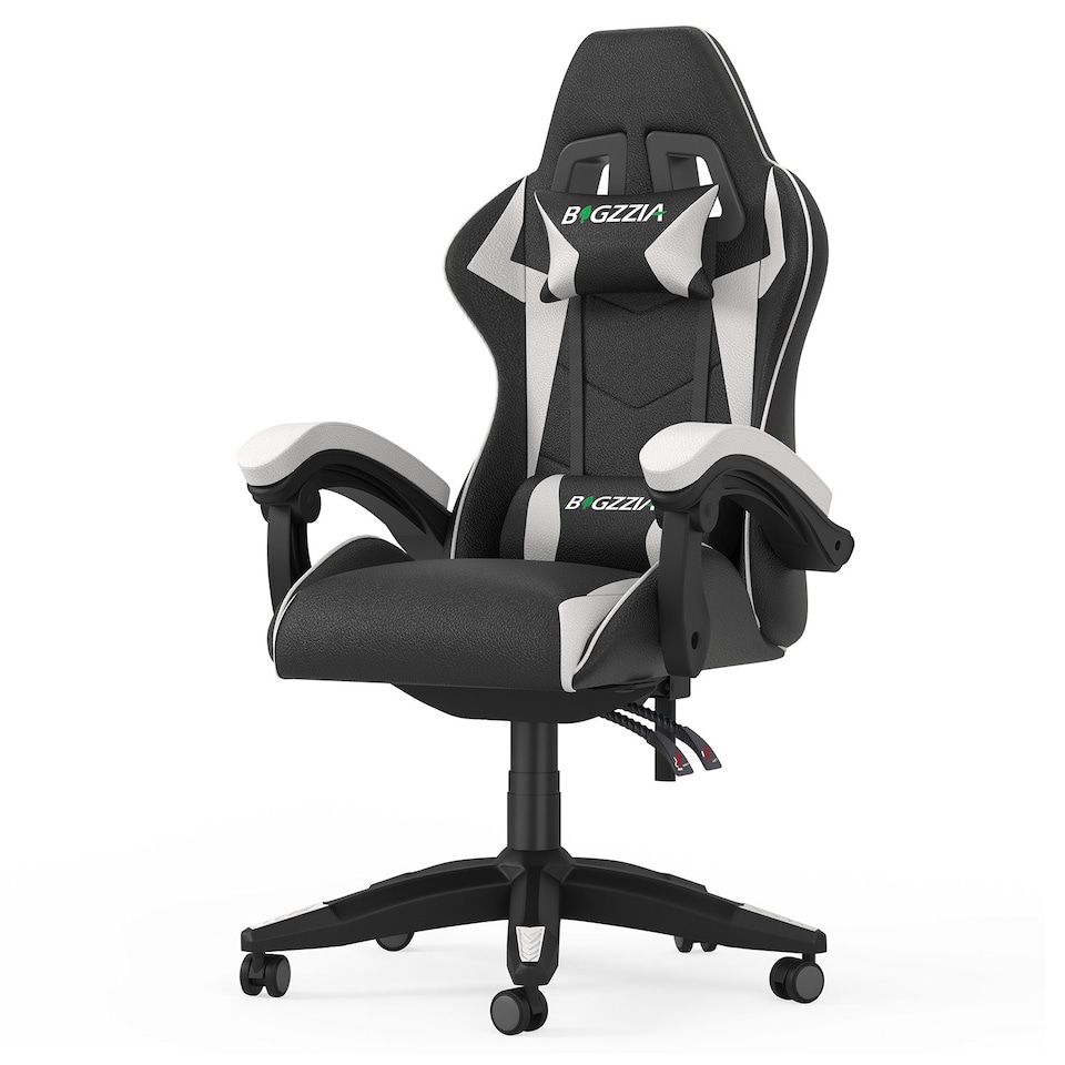 image 1 of Rattantree Reclining PU Leather Gaming Chair With Lumbar Support