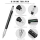 image 3 of 6 in 1 Multi Tool Stylus Pen | Ballpoint Pen with Screwdrivers, Spirit Level, Stylus & Ruler | Aluminium Multi-Function Tool Pen for DIY, Home & Office