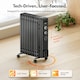 image 2 of VonHaus Oil Filled Radiator 11 Fin Portable Electric Heater