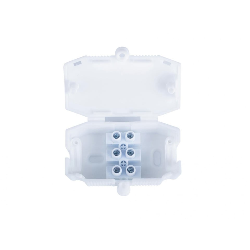 Dencon 3 Pole Connector Box - Multi Colour - White