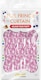 image 2 of Christmas Reindeer Tinsel Curtain 3M x 1M Pink