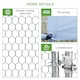 image 7 of PawHut Walk In Chicken Run Large Galvanised Chicken Coop w/ Cover 3 x 1.7 x 1.9m