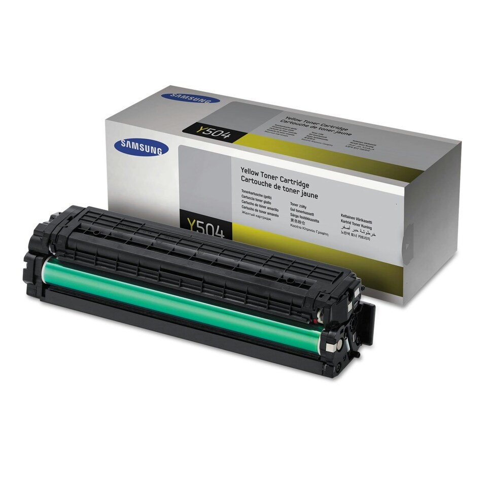 image 1 of Samsung SU502A CLT-Y504S Toner Cartridge, Yellow, Pack of 1