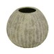 image 1 of Catania Round Vase - Ceramic - L22 x W22 x H18 cm - Light Grey Grey