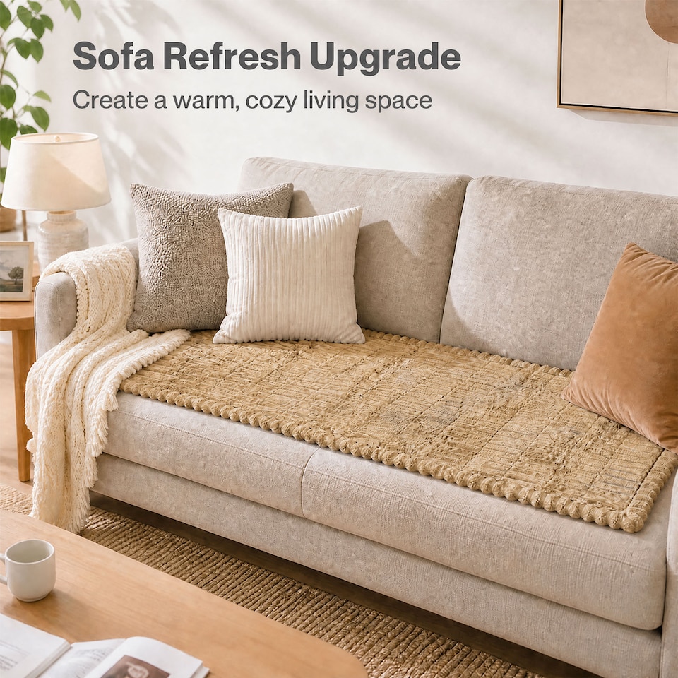 image 1 of Marlow Sofa Cover Corduroy Non Slip Machine Washable