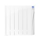 image 2 of 585mm (W) x 575mm (H) - White Touch Electric Ceramic Core Radiator (Almera) - 1000 Watts - Depth 98mm - Heats Up To 10m²