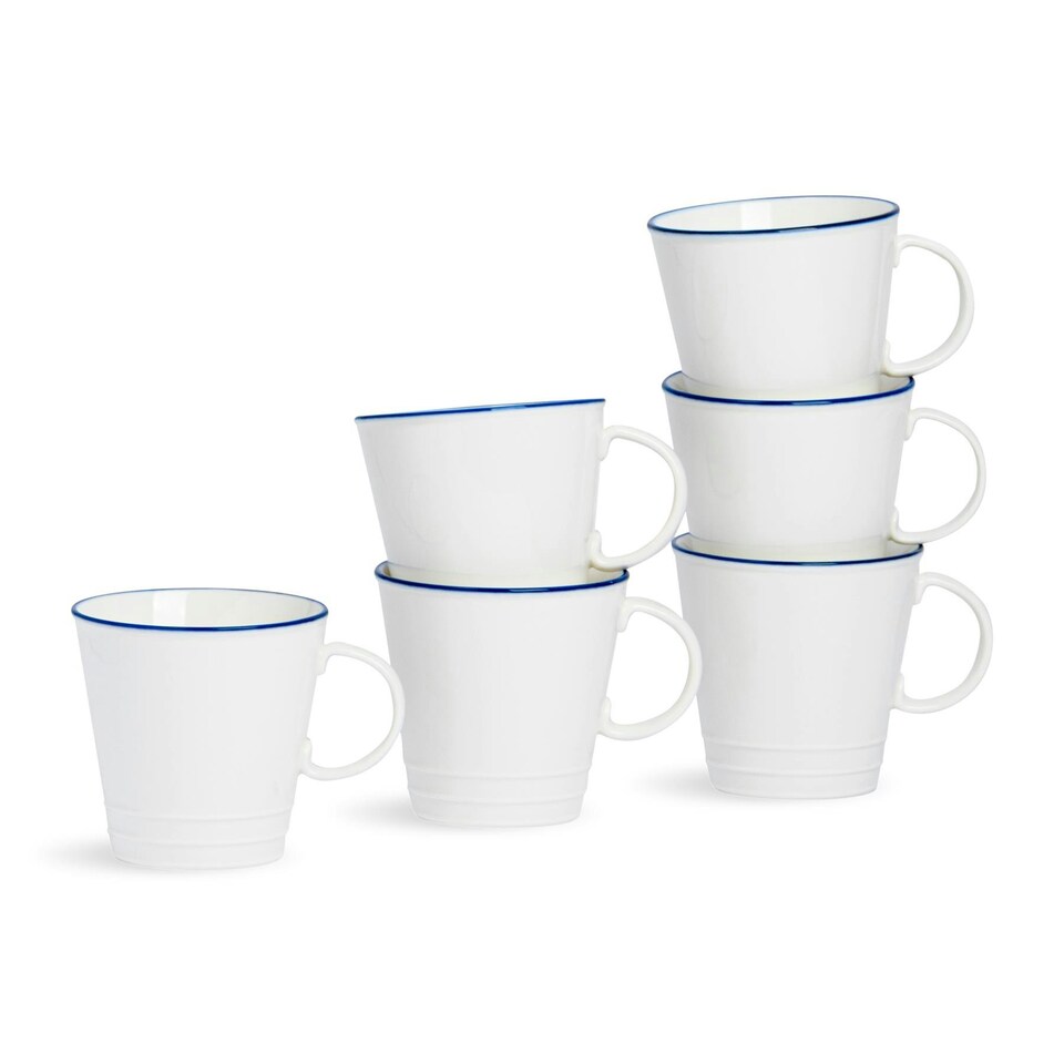 image 1 of Nicola Spring White Farmhouse Mugs - 350ml | White