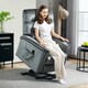 image 2 of HOMCOM Power Lift Recliner Chair for Elderly w/ Remote Control, Dark Grey | Grey