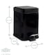 image 4 of Harbour Housewares Mismatched Toilet Brush & Bin Set - Black