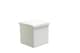 image 1 of Faux Leather Storage Ottoman Storage Box With Lid Foldable - 38x38x38cm Square | White