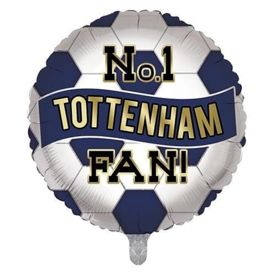 image 1 of No. 1 Tottenham Fan Football Round Foil Helium Balloon 46cm / 18 in | Multi