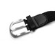 image 6 of Coco Equestrian Black Unisex Adult Woven Elastic Fabric Braided Canvas Horse Riding Stretch Belt Black