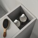 image 8 of kleankin Slim Bathroom Storage with 2 Drawers, 2 Open and Wheels, Grey | Grey | Grey