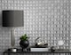 image 3 of Vymura M95684 Romero 3D Geo Wallpaper, Grey