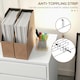 image 5 of HOMCOM Mobile Vertical Filing Cabinet with 4 Drawers for Home Office, White White