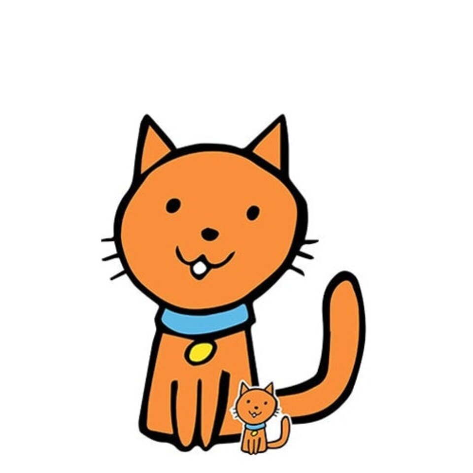 Cute Cat Farmyard Animal Lifesize Cardboard Cutout 87cm
