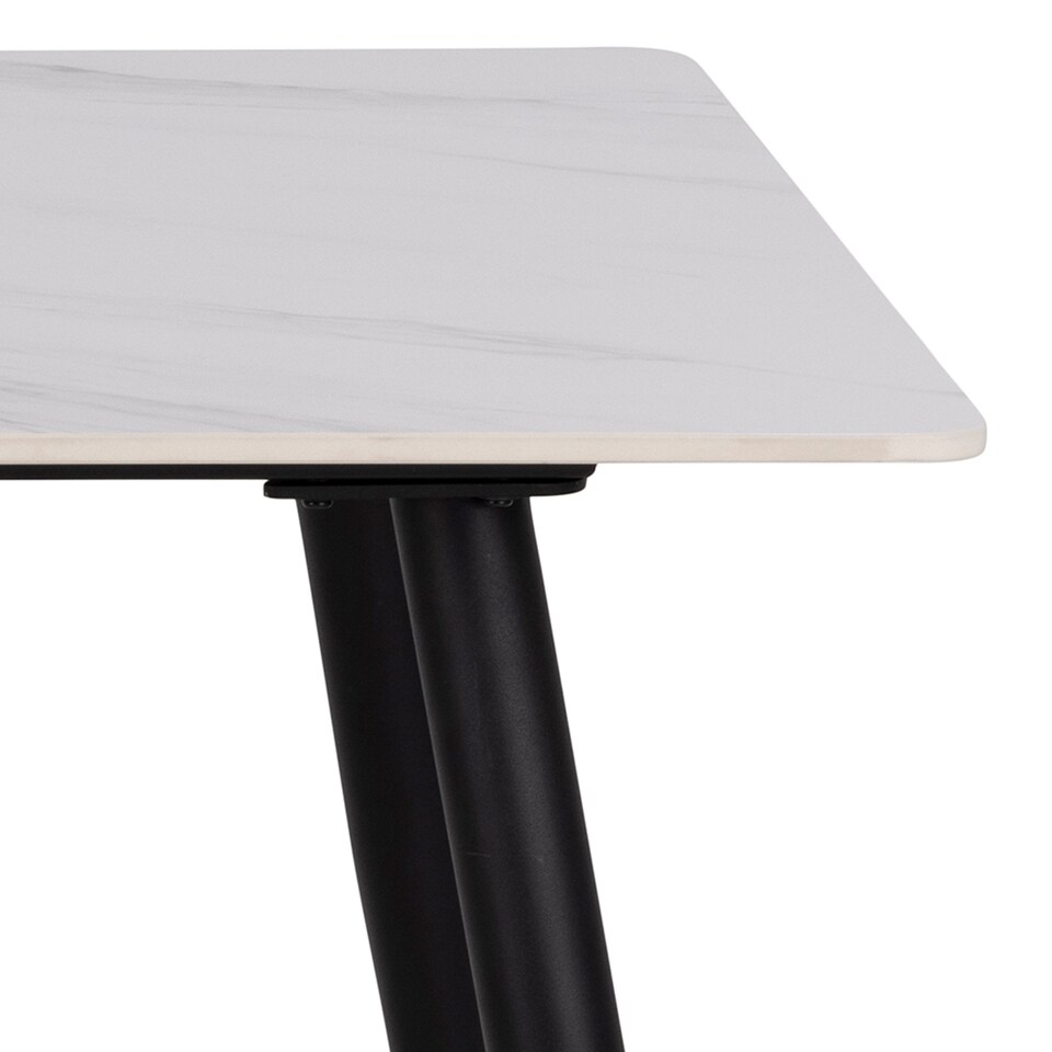 image 1 of Wicklow Ceramic Dining Table in White