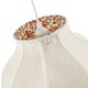 image 5 of Cream Victorian Lamp Shade with Scallop Edges and Floral Inner Lining | Cream | Cream | 1