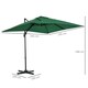image 7 of Outsunny Square Cantilever Roma Parasol, 360-Degree Rotation, Green