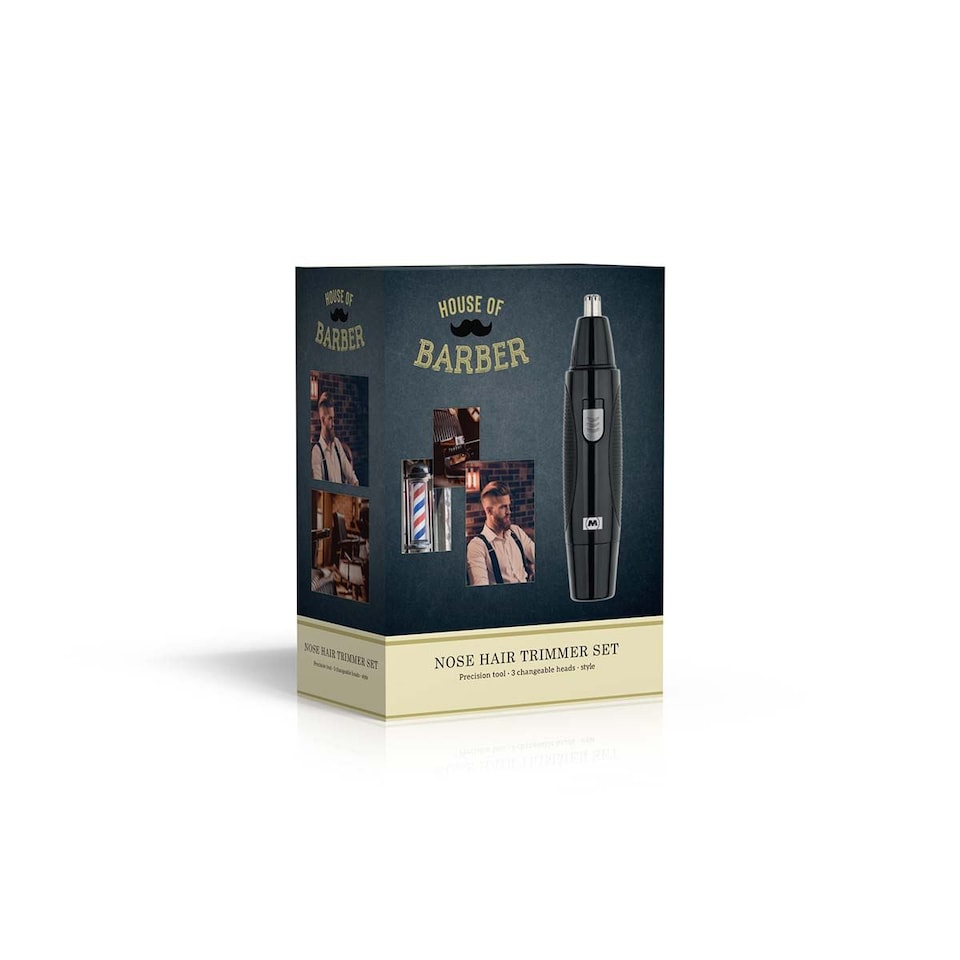 image 1 of MELISSA 3 in 1 Precision Ear Nose & Eyebrow Beard Trimmer Kit Cordless 3 Head System - Black