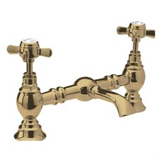 Balterley Traditional Bathroom Crosshead 2 Tap Hole Bridge Basin Mixer Tap