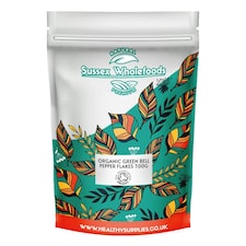 Organic Green Bell Pepper Flakes 100g (Sussex Wholefoods)