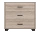 image 3 of Oliver 3 Drawer Chest - L40 x W80 x H72 cm - Light Oak Effect