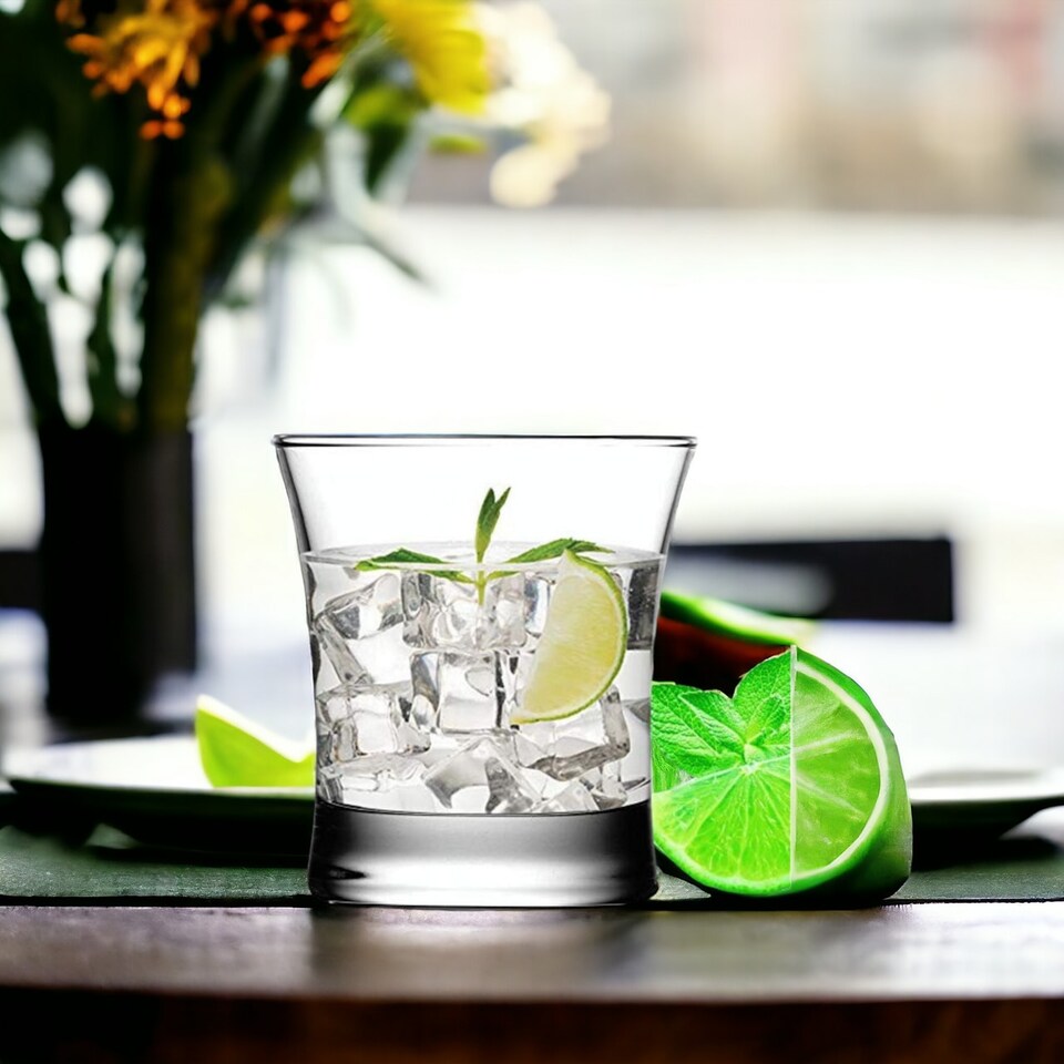 image 1 of Set of 6 Pasabahce Water Drinking Glass