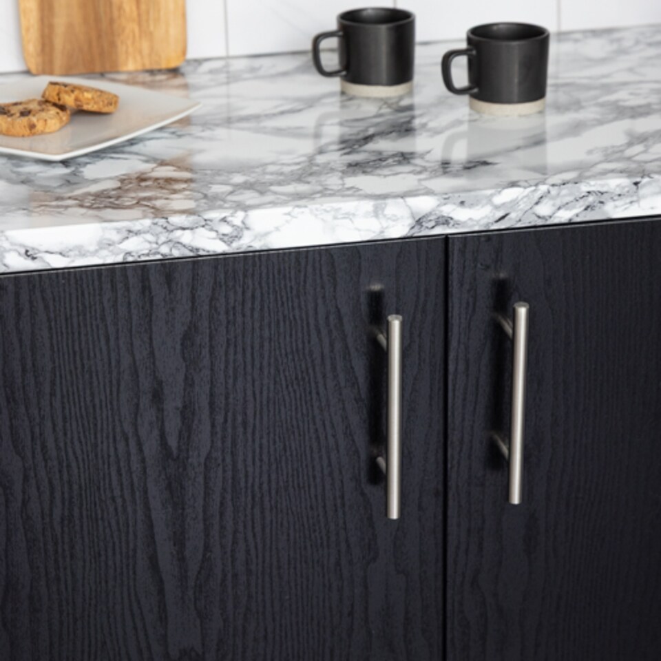 image 1 of Sticky Back Plastic Blackwood Wood Effect Kitchen Self-adhesive Vinyl Wrap for Cupboards, Doors and Worktops 90cm x 15m - d-c-fix