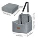 image 2 of Skylos Pet Booster Dog Car Seat Travel Carrier Bed Bag Basket Puppy | Grey | Grey