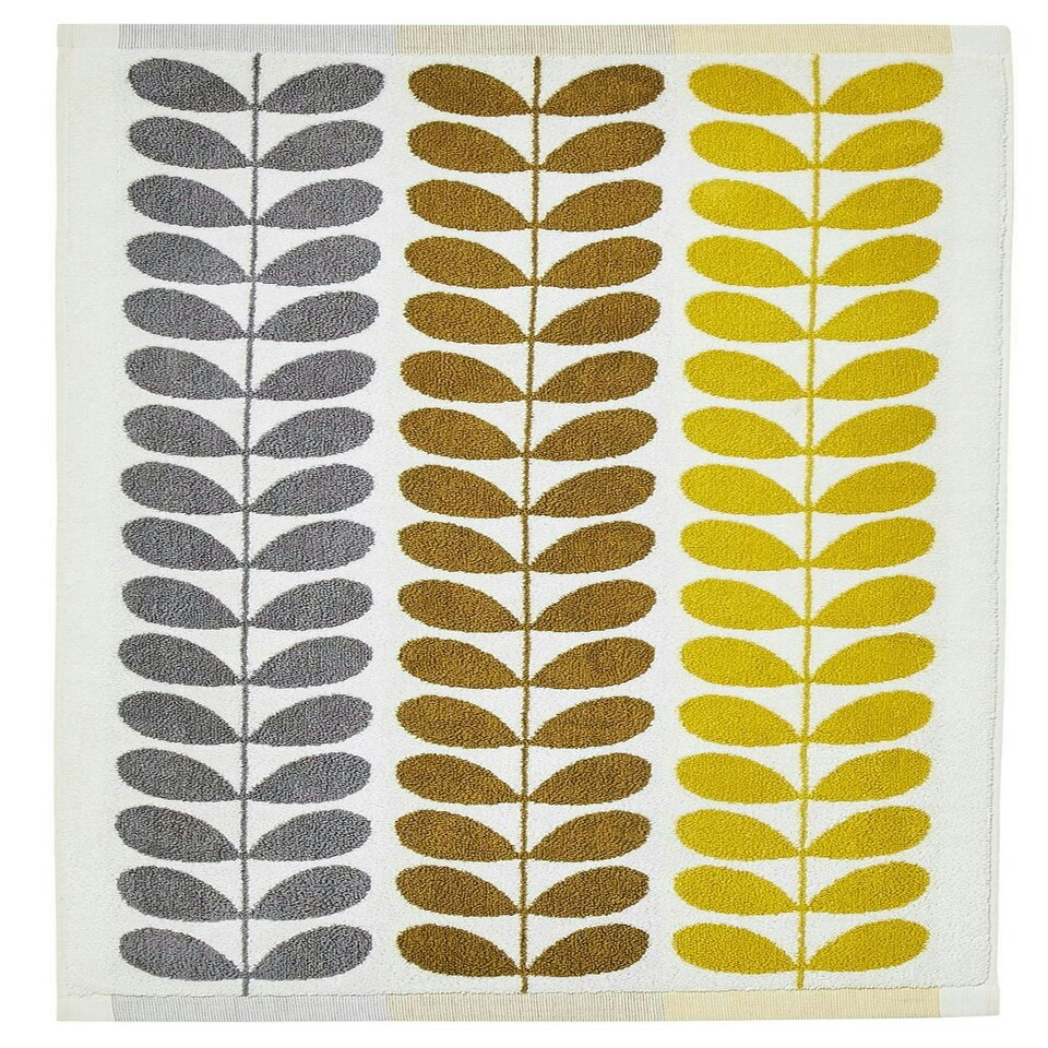 image 1 of Orla Kiely Trio Stem Dune 50x90cm Hand Towel